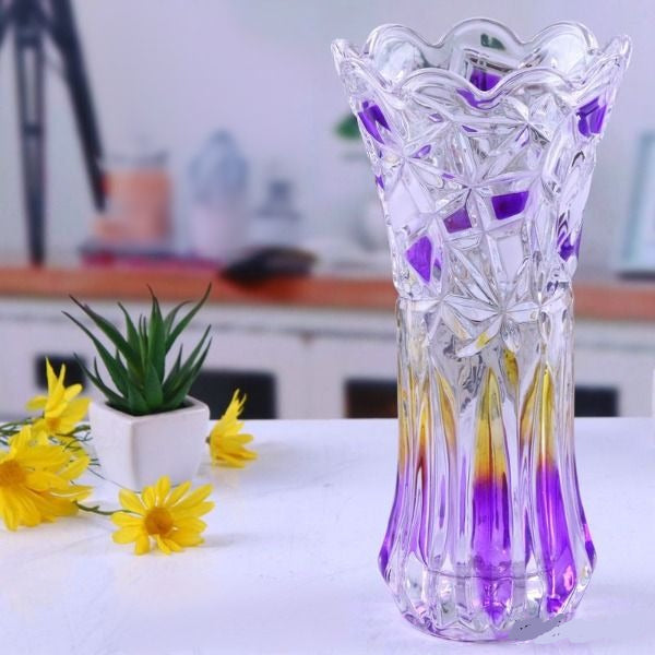 Vase en verre transparent durable