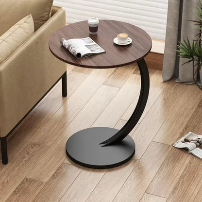 Table Basse Ronde de Luxe – Mini Table Mobile et Élégante