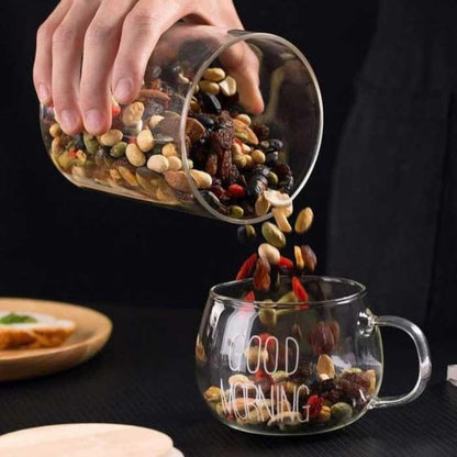 Lot de pots hermétiques en verre avec couvercle en bois , 7 pièces avec support