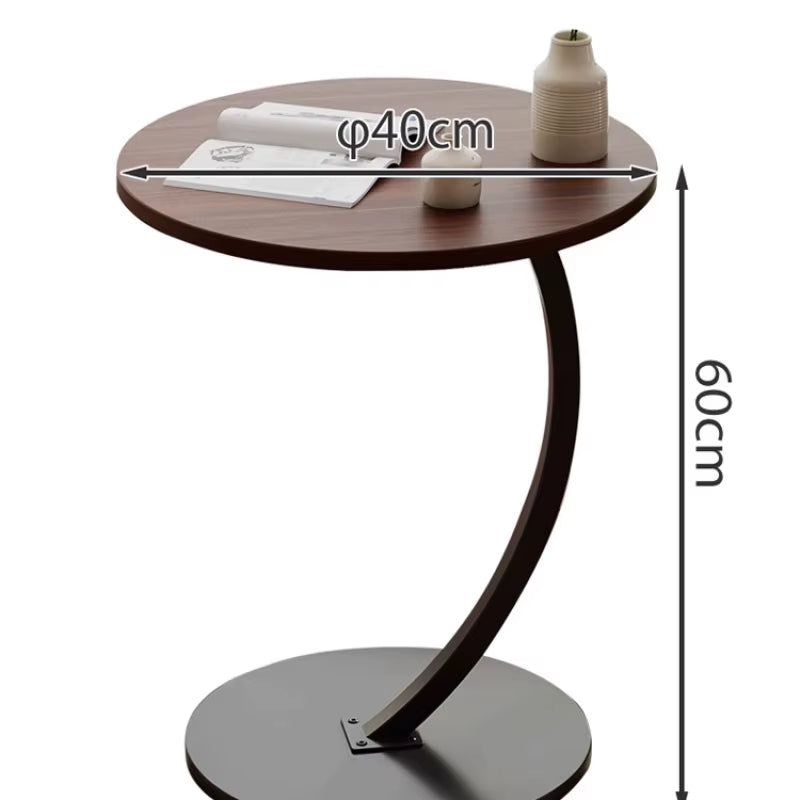 Table Basse Ronde de Luxe – Mini Table Mobile et Élégante