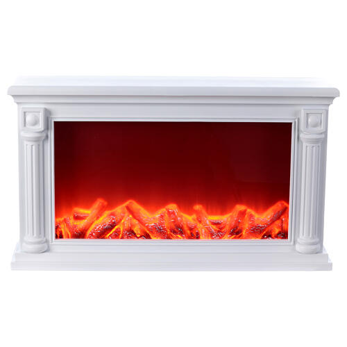 Cheminée LED Style Grec Classique