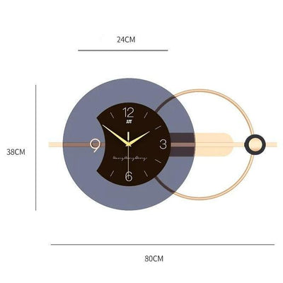 Horloge murale en métal au, Simple et silencieuse.