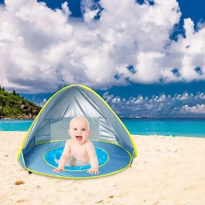 Tente de plage avec piscine pour bébé