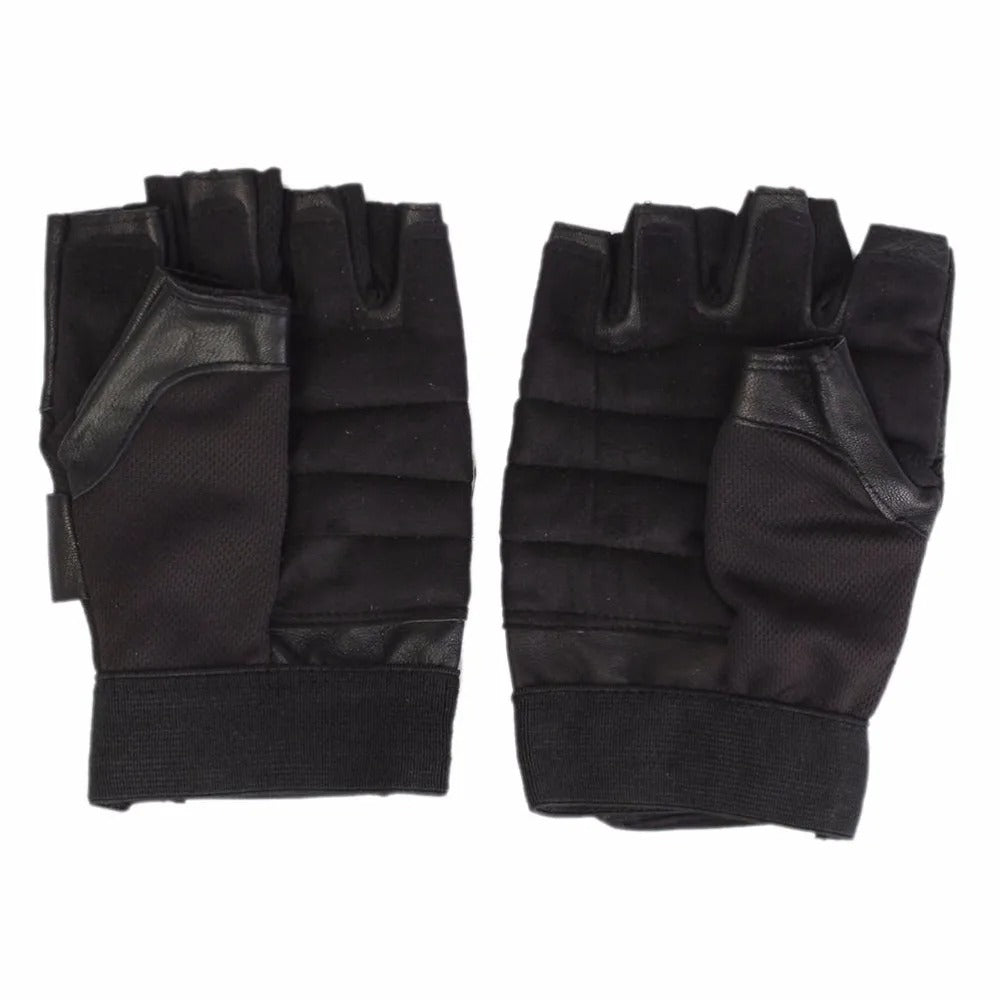 Gants demi-doigts en cuir