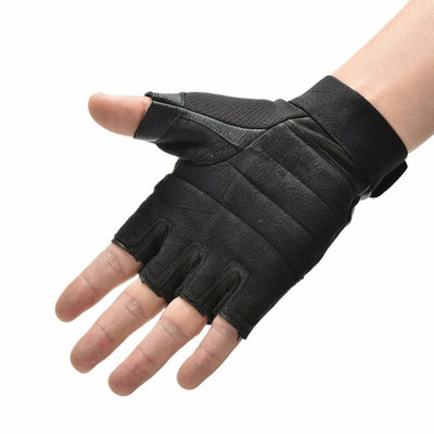 Gants demi-doigts en cuir