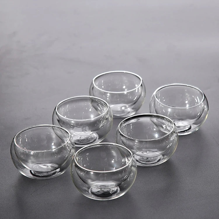 Tasses en Verre Isolé (6pcs)