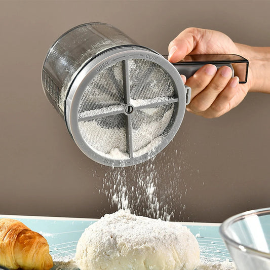 Tamis à Main pour Pâtisserie , Utilisation à Une Main, Grande Capacité et Polyvalent