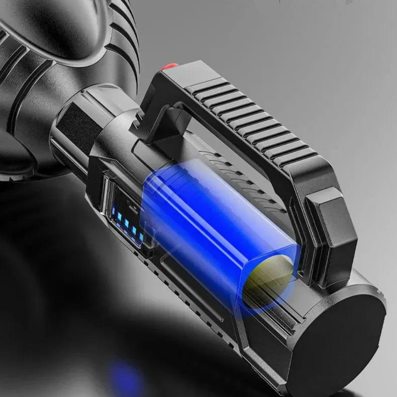 Projecteur super lumineux, 4 modes, étanche IPX5 avec trépied et banque d'alimentation