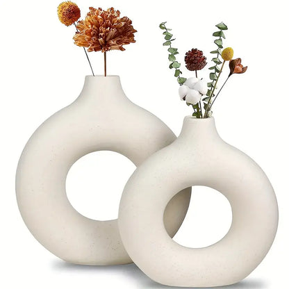 Vases en Céramique Élégants avec Design Étroit