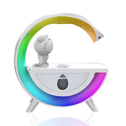Haut Parleur Bluetooth et Humidificateur anti-gravité en forme de G