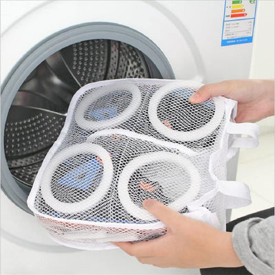 Sac de Lavage en Maille de Poudre pour Machine à Chaussures et Livres, Étui d'Entretien Spécial, Protecteur