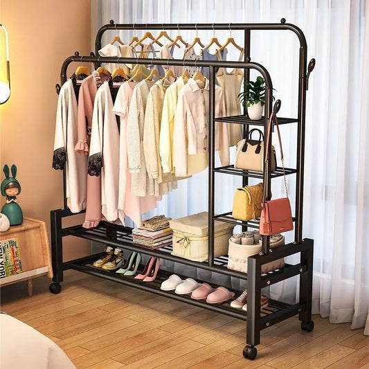 Étagères modernes en fer métallique pour chambre à coucher.