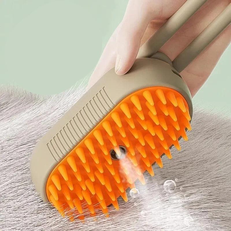 Brosse à Vapeur  3 en 1 : Le Soin Complet pour Votre Chat