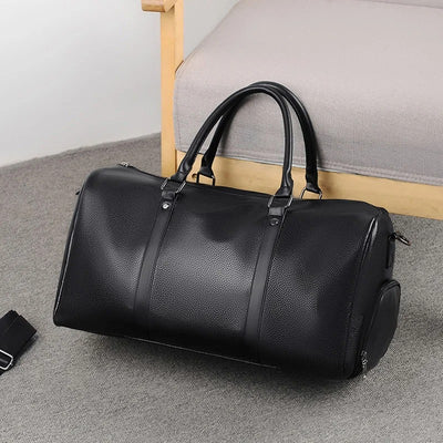 Sac à main de voyage en cuir pour homme, marque de luxe