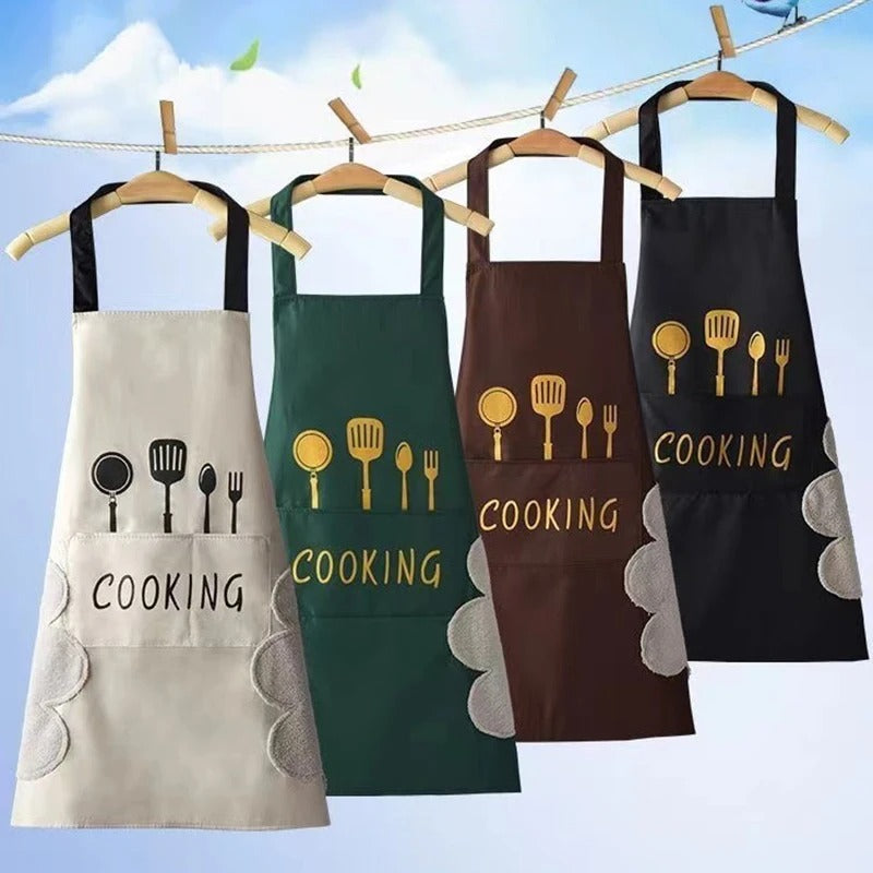 Tablier de cuisine domestique imperméable et résistant à l'huile