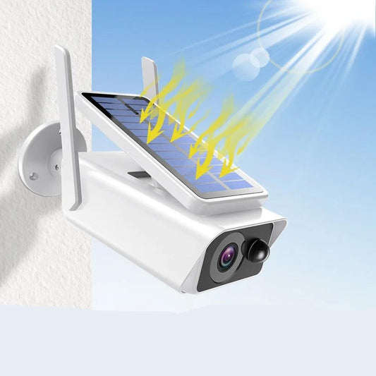 Caméra de Sécurité Extérieure HD Sans Fil à Énergie Solaire Compatible ICSee.