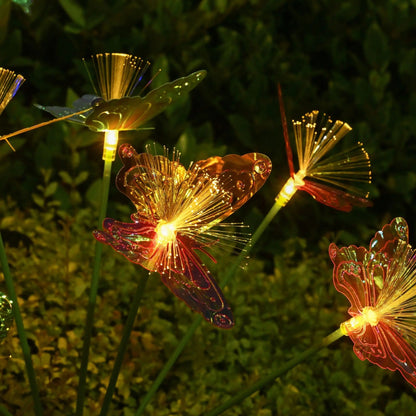 Lumières de jardin LED solaires 4-en-1, éclairage paysager