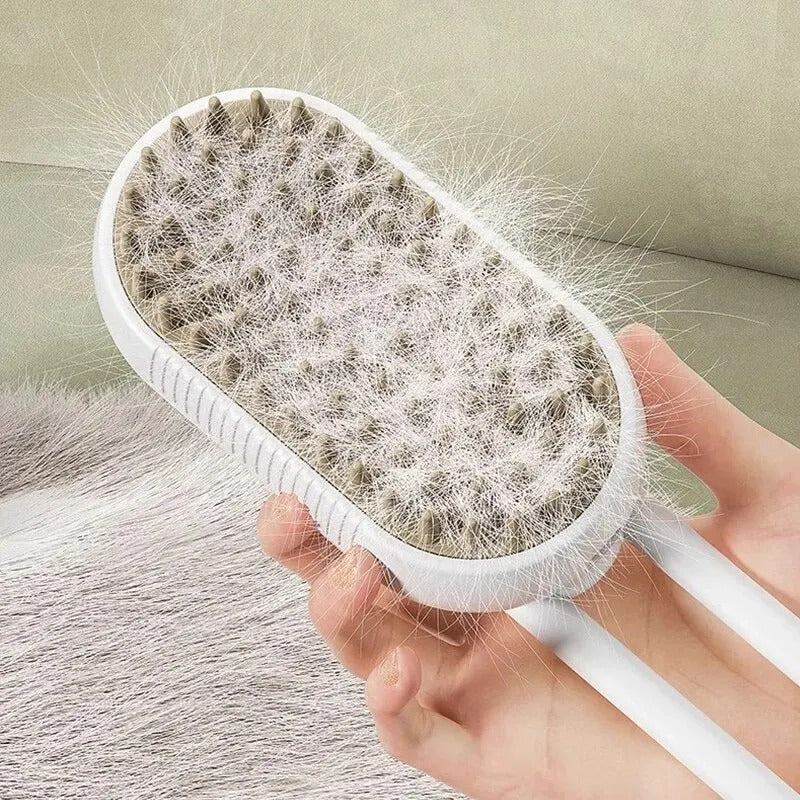 Brosse à Vapeur  3 en 1 : Le Soin Complet pour Votre Chat