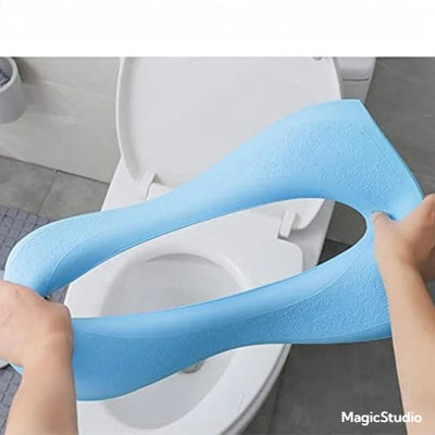 Tapis de couverture de siège de toilette en Silicone, doux et chaud,