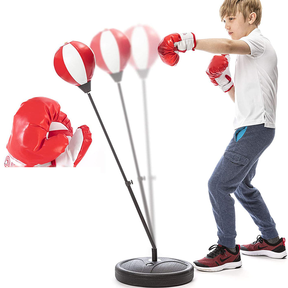 Set de boxe pour enfants avec pied et pompe et gants de boxe – MISSOV