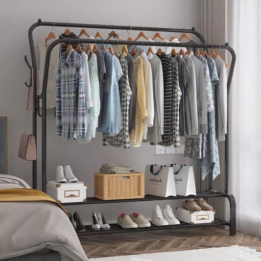 porte-manteau à vêtements sur pied, étagère de séchage de tissu au sol, meuble de maison