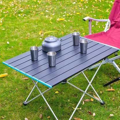 Table de camping pliante en alliage d'aluminium