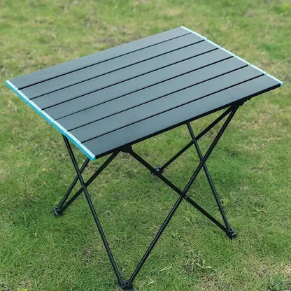 Table de camping pliante en alliage d'aluminium