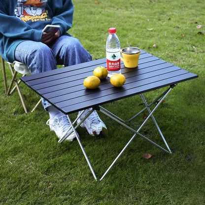 Table de camping pliante en alliage d'aluminium