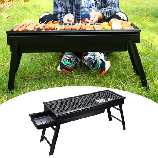 Barbecue portable multifonction sans fumée pliable au charbon de bois