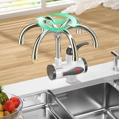 Robinet Chauffe-Eau Électrique Instantané avec Affichage Numérique
