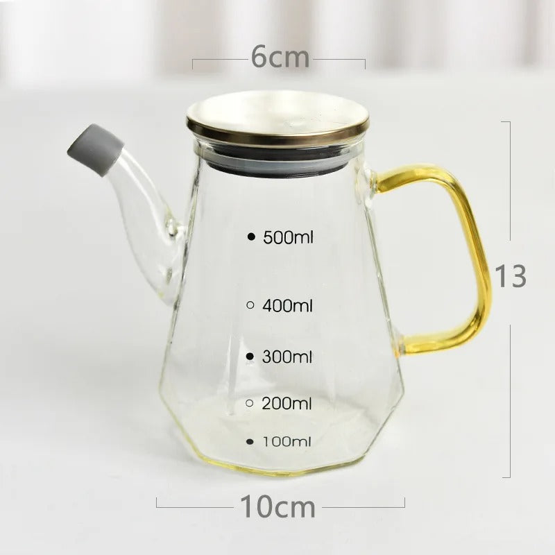 Bouteille d'huile de diamant en verre créatif de 500/700/900ml