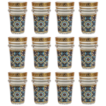 12 Verres à thé – Motif Zalija
