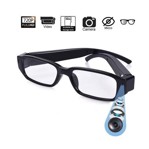 Lunettes de caméra espion FULL HD 1080P V20 (lentille invisible)