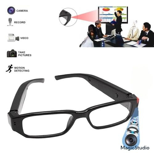 Lunettes de caméra espion FULL HD 1080P V20 (lentille invisible)