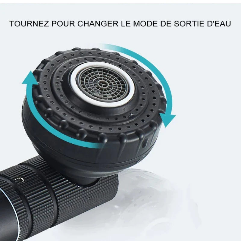 Robinet de lavabo pivotant à 360 degrés