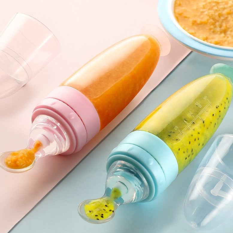 Distributeur d'aliments pour bébé en silicone | Idéal pour les voyages pour les enfants, les garçons et les filles