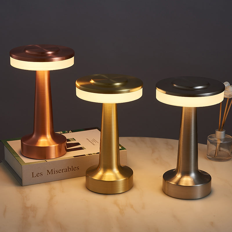 Led Bar Rechargeable Circle Table Lamp